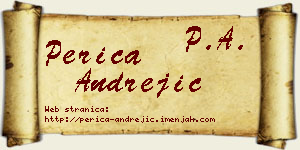 Perica Andrejić vizit kartica